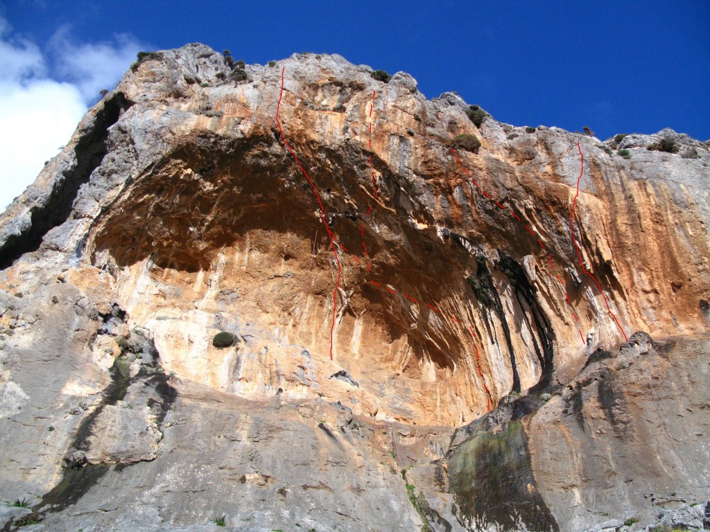 Feux et Flames 8c and Fossiles 7C(+) Arhi Canyon