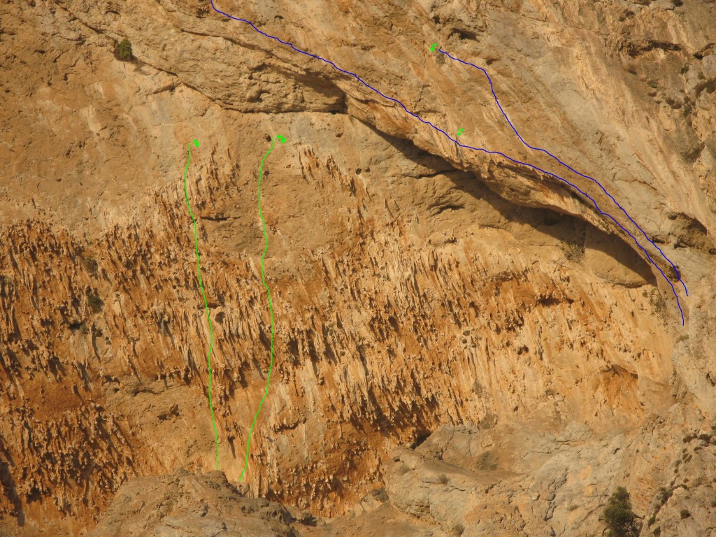 Telendos new routes Crescendo sector