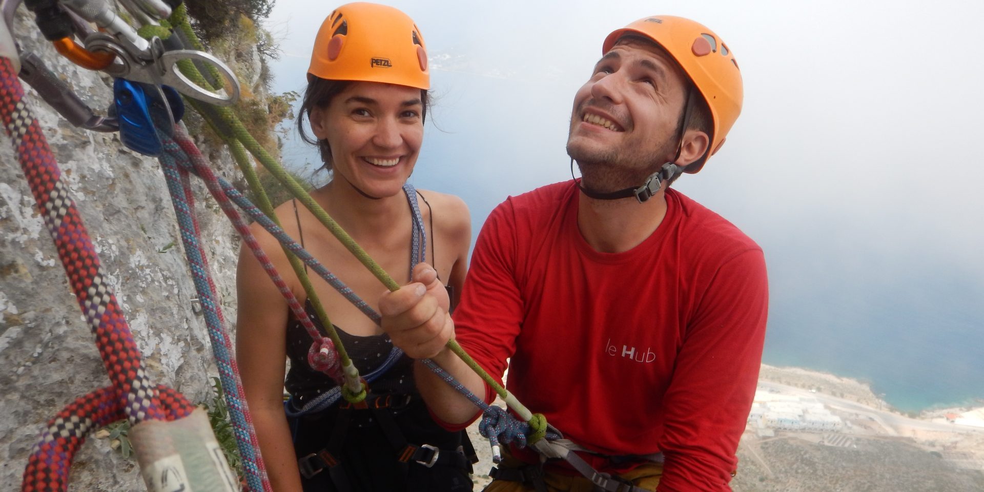 Grandes voies Kalymnos Multi-pitches Kalymnos with Simon Montmory