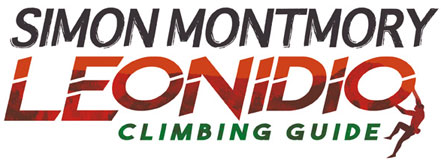 logo leonidio climbing guide